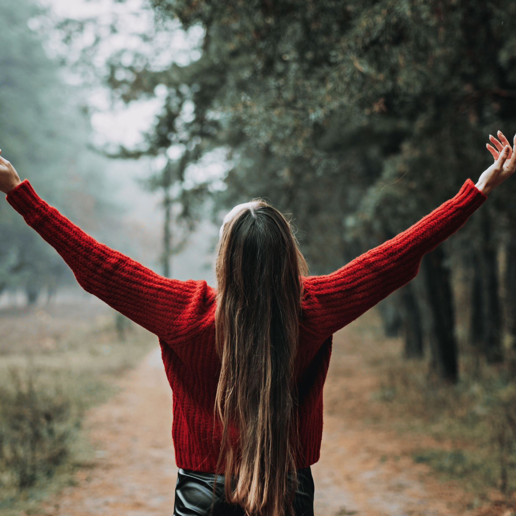 Woman in the forest